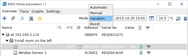 thermostat mode