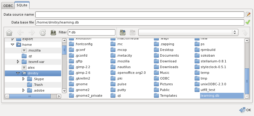 new sqlite project