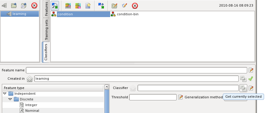 select button